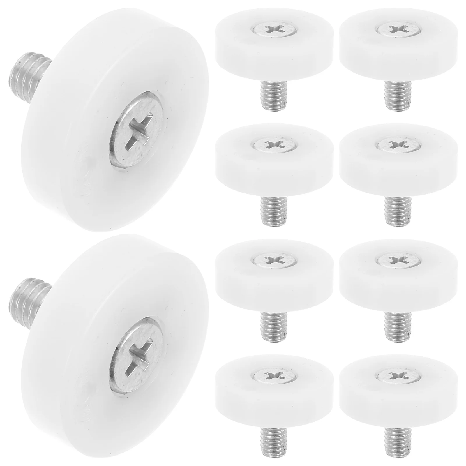 

10Pcs Positioning Drawer Wheels Nylon Roller Bearings Quiet Operation Versatile Use File Cabinets Steel Furniture