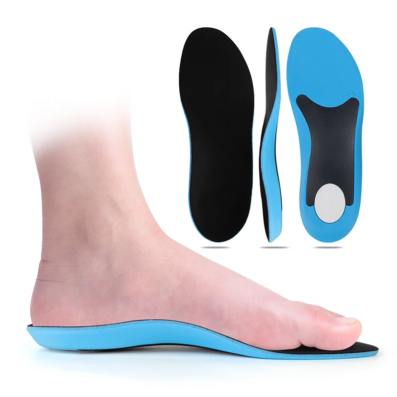 Arch Support Insoles - 2.5cm PU Plantar Fasciitis Relief, Shock Absorb & High-Rebound for Running & Sport Shoes