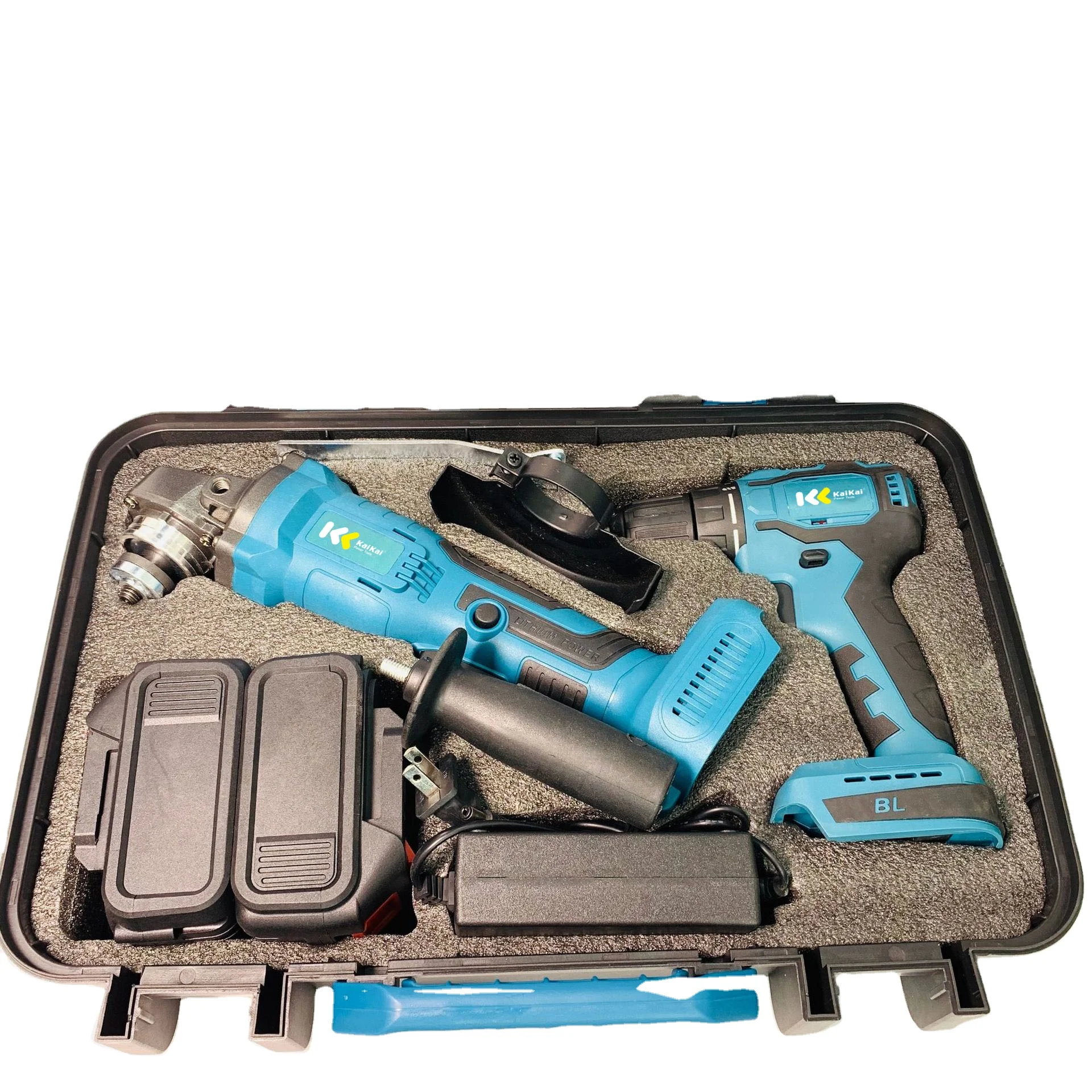 

20V Cordless Power Drill Set 12V Electric Screwdriver Battery Powered Includes Brushless Motor Impact Cordless Drill Tool Box
