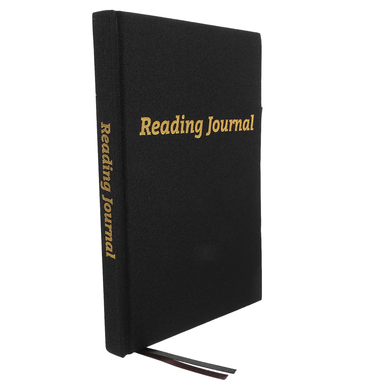 

A5 Reading Diary Notebook for Book Lovers Black Cover Portable Size Monthly Tabs Thick Paper Minimizes Bleed Reading Journal