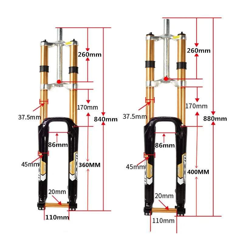 Mountain Bike Front Fork 26/29 