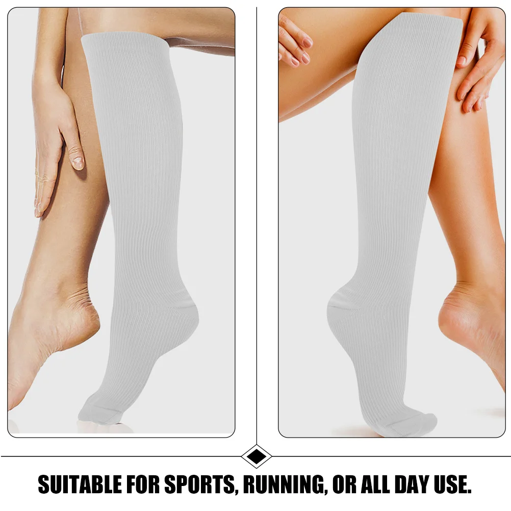 

3Pairs Compression Socks Sports Socks Breathable Wear Resistant for Running Soccer Baseball Football Outdoor Activities