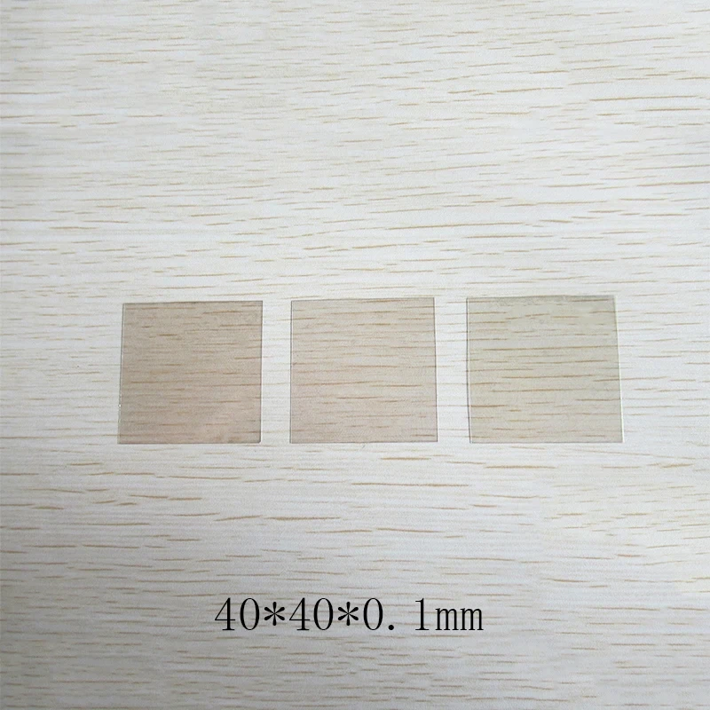 10 Pieces Transparent Natural Mica Sheet Insulating Mica Bulk 40*40/50*50*0.1mm High Temperature Resistance