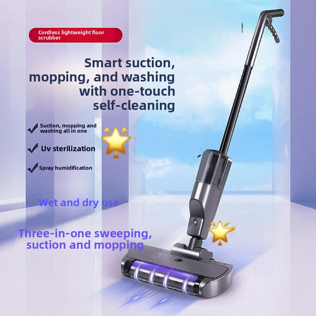 

Handheld Cordless Hard Floor Sweeper Vacuum Cleaner Wireless Electric Mop Cleaner Automatic Wet & Dry Home Cleaner