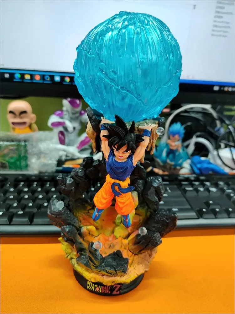 Anime Dragon Ball Z Figure 25cm Son Goku Model Dolls Action Figurine Luminescence Body Replaceable Decorations Collection Toy Gi