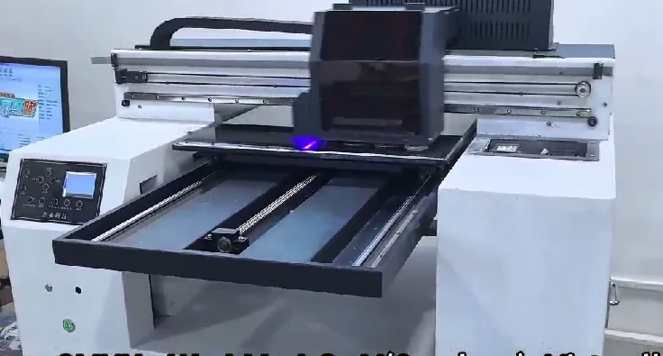 

Maintop software wooden package uv 60*50cm printing size flatbed printer cmyk white vanish muctilocor with two xp600/tx800 heads