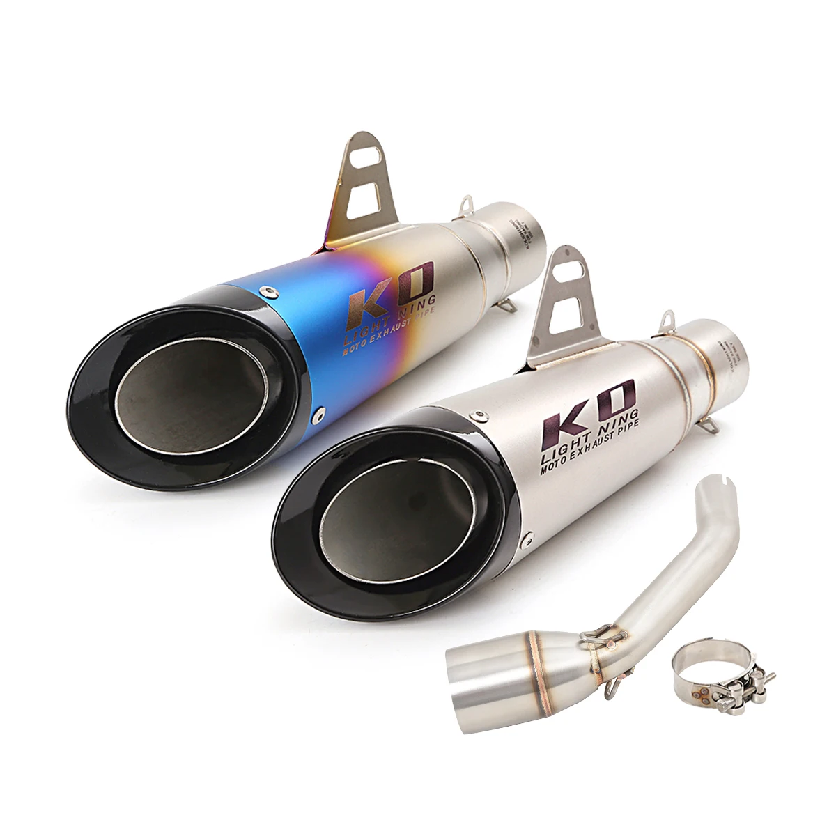 Slip On For Honda GROM125 MSX125 2021-2026 Motorcycle Exhaust System Mid Link Pipe Muffler With DB Killer