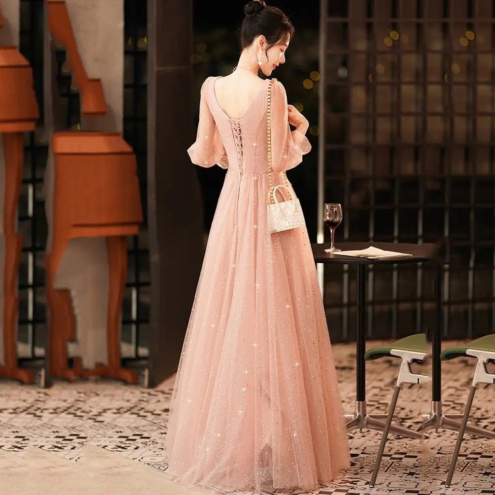 Evening Dresses A-LINE Tulle Party Dresses Women Evening Floor-Length Sexy Party Dress Customized