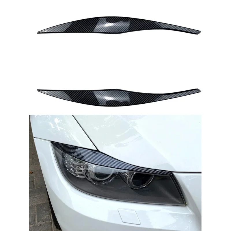 

Headlight Eyebrows Eyelid Fit For BMW 3 Series E90 E91 Sedan / Touring 2005 2006 2007 2008 2009 2010 2011 ABS