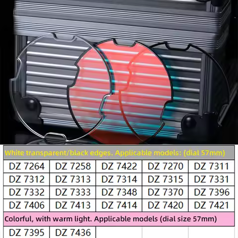 52.5x1.8mm Crystal Glass For Diesel Watch Mirror DZ7313 DZ7331 DZ7370 DZ7395 DZ7396 DZ7406 DZ7413 DZ7314 57mm Dial Mineral Glass