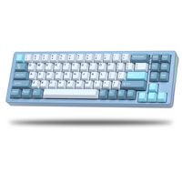 Womier SK71 3-Modes Hot Swap Gasket Creamy Keyboard Aluminum Alloy Shell RGB Wireless Mechanical Gaming Keyboard for Mac/Win