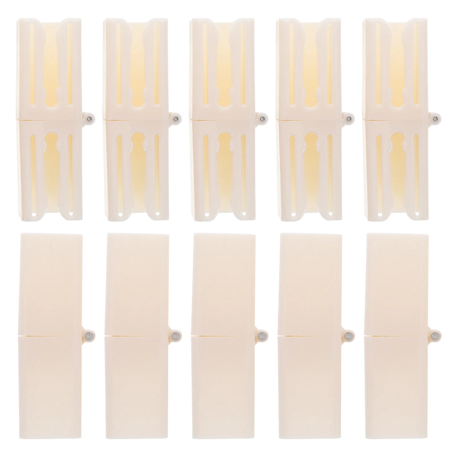 

10Pcs Plastic Curtain Track Connectors Foldable Space Saving Easy Install Ceiling Window Rail Curtain Track Joints Accessories