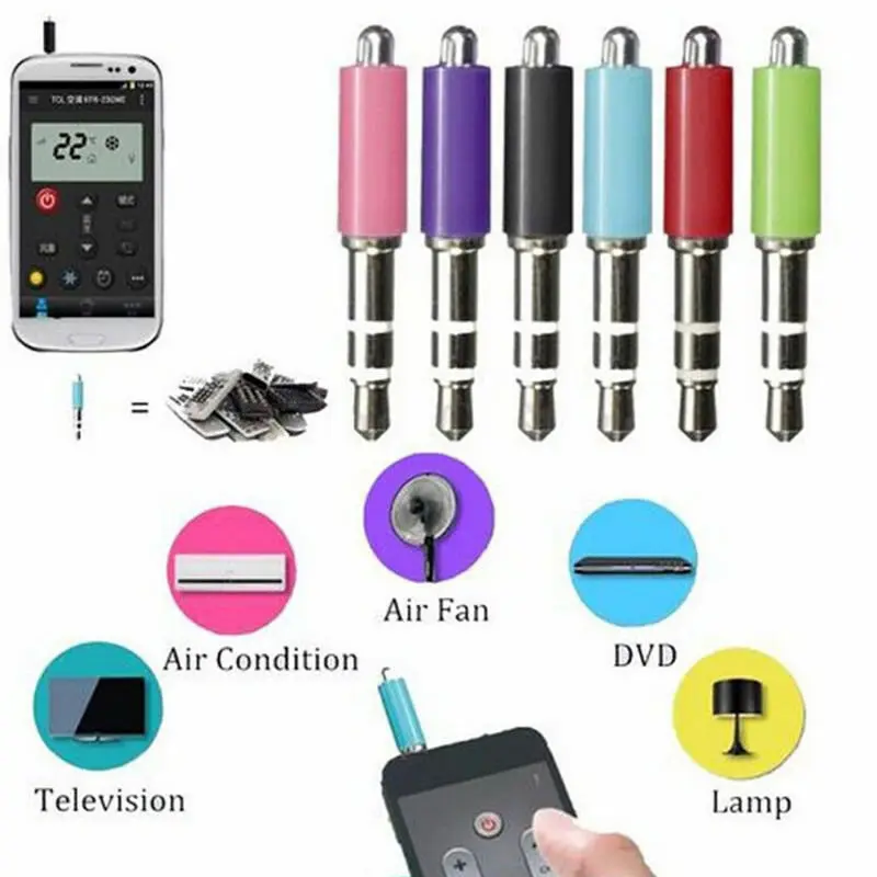 1 Pc 3.5mm Jack Infrared Remote Control For Mobile Phone Smart IR Remote Control Plug For Ios IPhone For Samsung