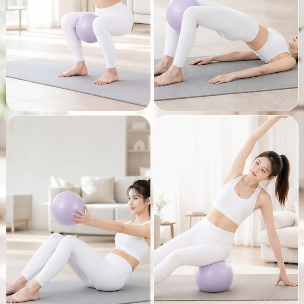 Lightweight 25cm Yoga Ball For Pilates Fitness Training Anti Slip Core Stability Equipment Home Gym Exercise Accessory