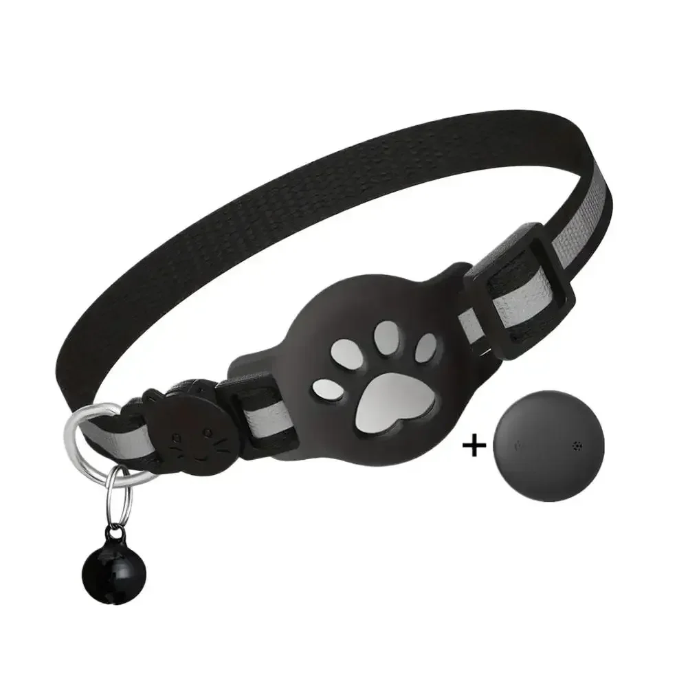 Katzenhalsband kompatibel mit AirTag, reflektierender Streifen mit Glocke, Sicherheitsverschluss, verstellbares Anti-Verlust-GPS-Tracking-Halsband für Kätzchen, kleine Welpen, für tägliche Outdoor-Spaziergänge. – Detail 20