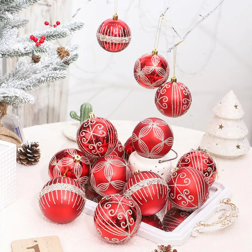 Shatterproof Christmas Balls Fade-resistant Christmas Decor Shatterproof Christmas Ball Ornaments Set for Home Party for Fall