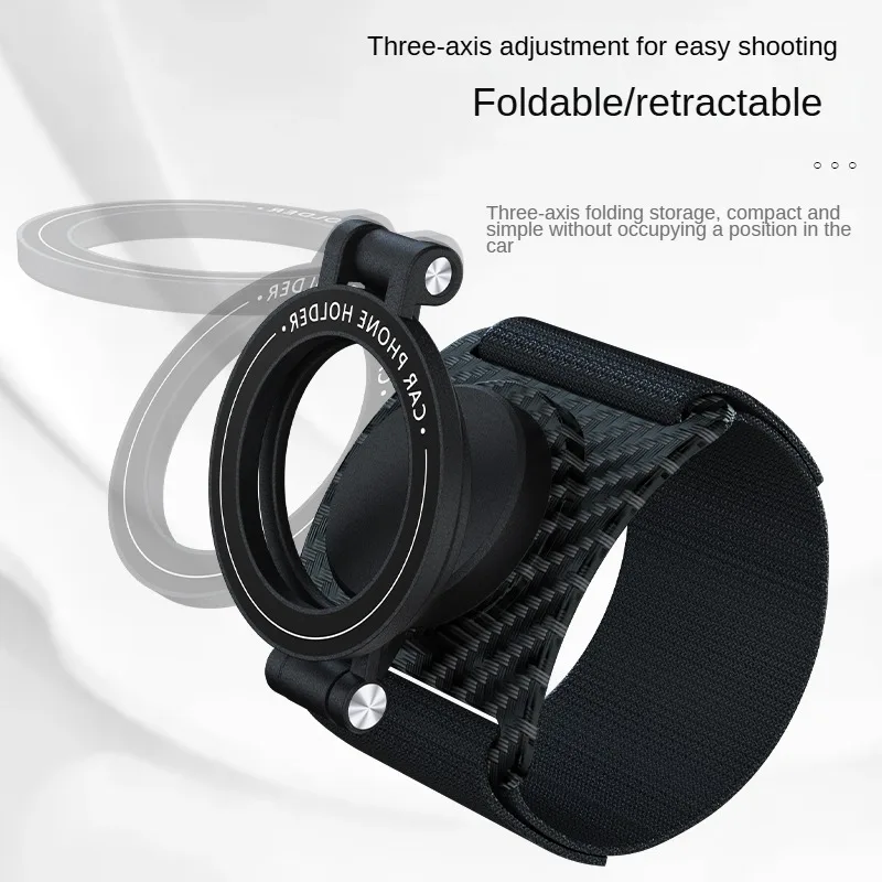 

360 ° Поворотный магнитный держатель для телефона с ремешком на запястье и складной конструкцией для езды на велосипеде и использования в автомобиле — универсальное крепление