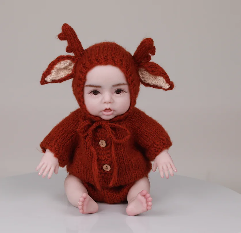 

U-charmmore 18,5 дюймов 3 кг силиконовая кукла реборн реалистичные куклы для мальчиков раскрашенные DIY пустые детские игрушки