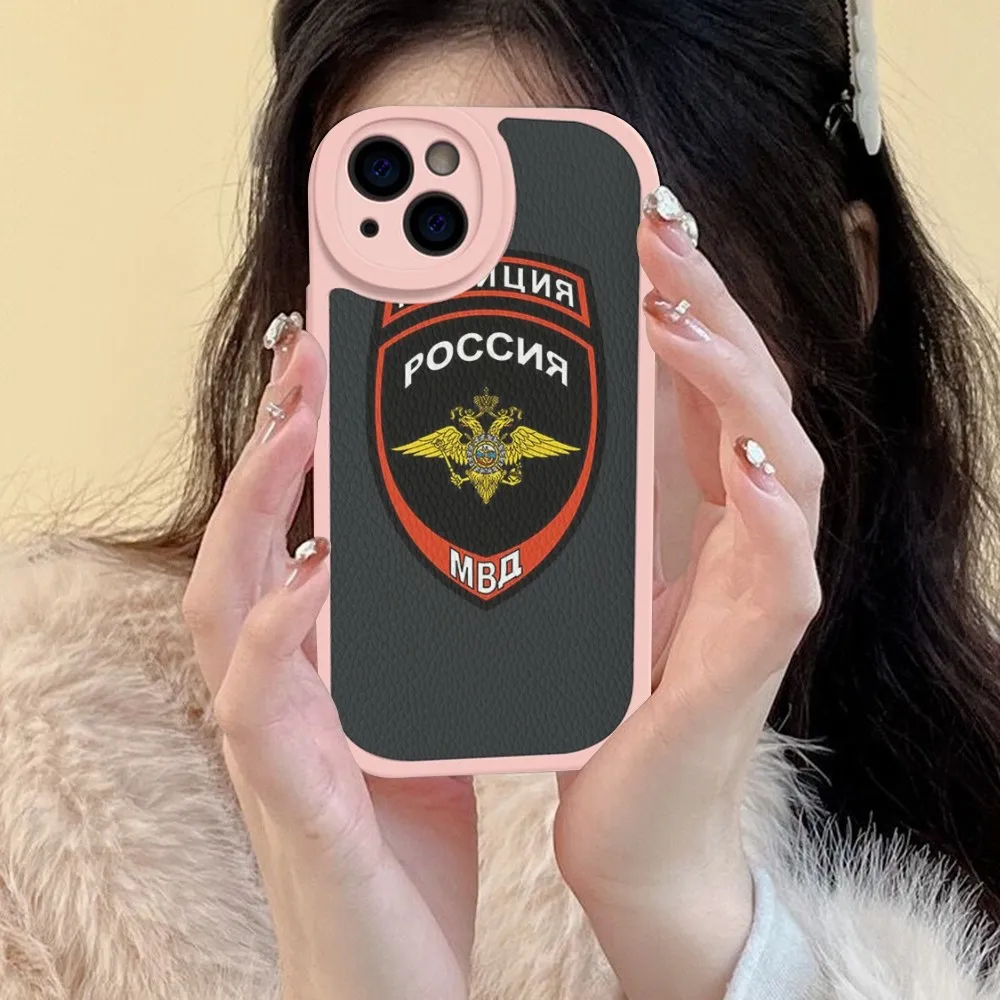 Russian Flag poccnr Space Phone Case Hard Leather For iPhone 14 13 12 Mini 11 14 Pro Max Xs X Xr 7 8 Plus Fundas