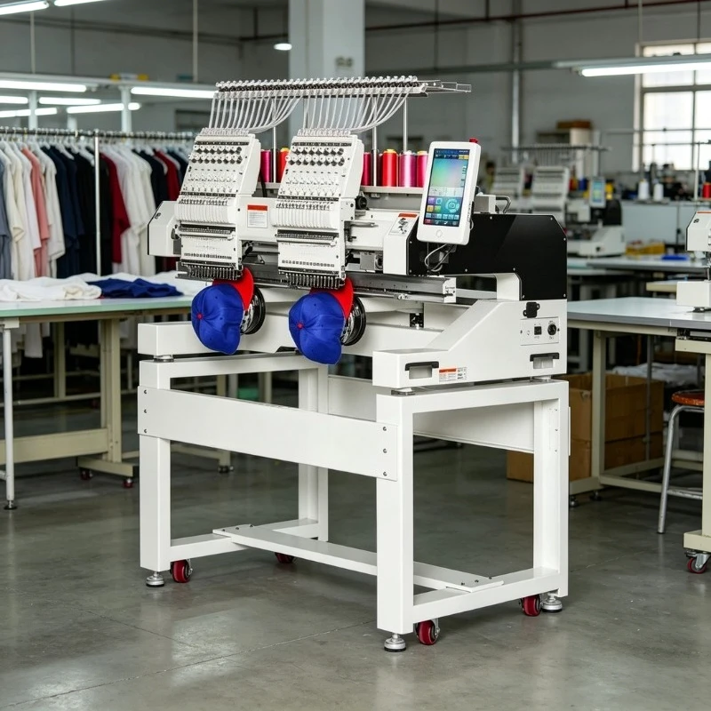 

2heads 12/15 Needles Computerized Embroidery Machine for Sale