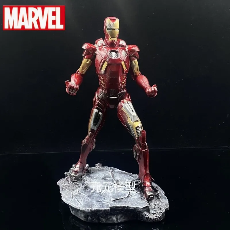 

32cm Avengers Marvel Iron Man Mk7 Character Model Surrounding Resin Statue Home Decoration Accessories Creative Gifts Gifts Toy