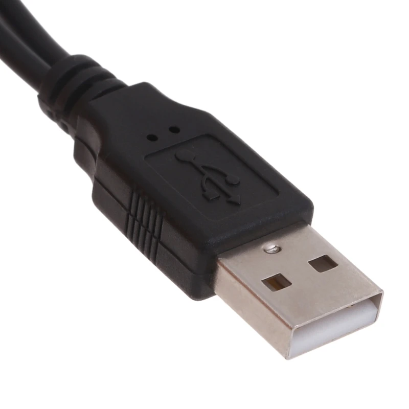 Cable de extensión USB 2,0 de 1 macho a 2 hembra, Cable cargador de datos, adaptador de corriente, convertidor, divisor, Cable USB con interruptores