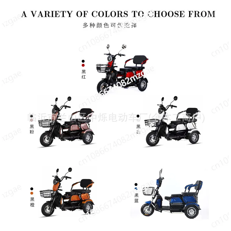 

48V20AH электрический трехколесный велосипед для взрослых, трехколесный велосипед для перевозки и отдыха