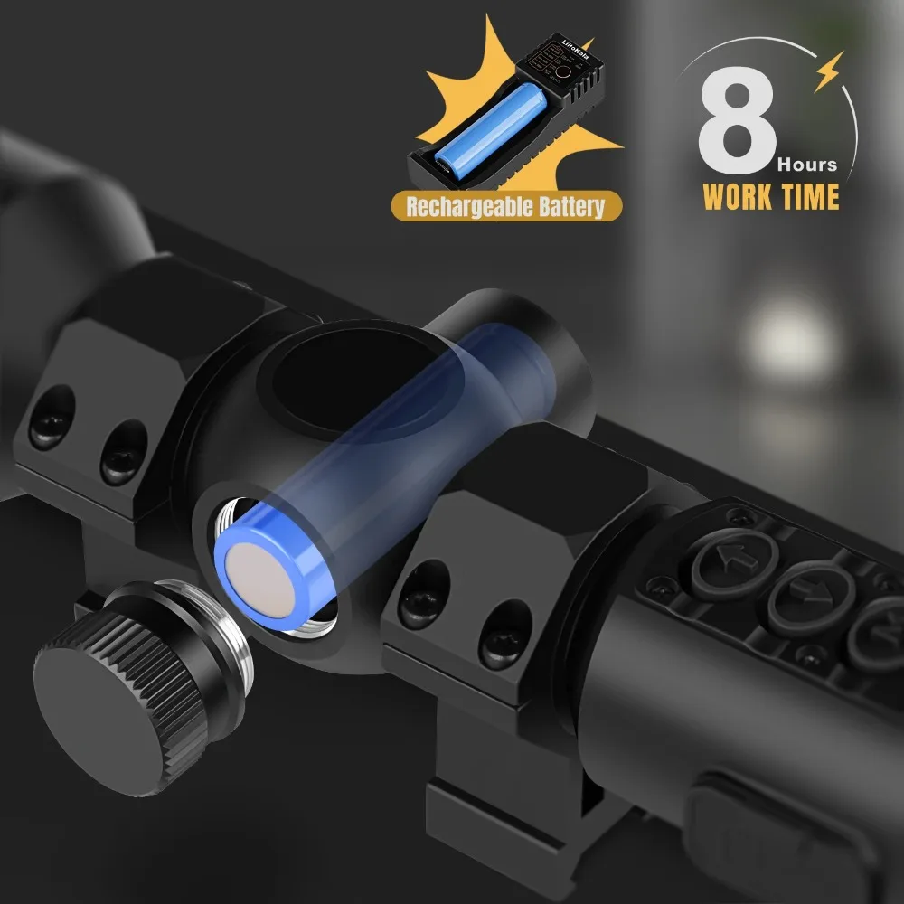 2x-5x TGS300 1024x768 2-5x Multi-Linggual IPX7 Waterproof Thermal Monocular Night Vision Scope for Hunting