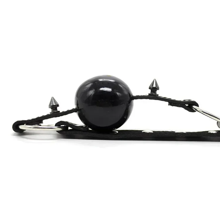 PU Leather Head Mask Harness Bondage Open Mouth Gag Restraint Dog Cosplay Adult Fetish Erotic SM Game Sex Toys for Women Men Gay