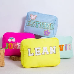 4 Size Multicolor Gold Zipper Waterproof Girls XL Nylon Pouch Cosmetic Travel Bag Makeup Toiletry Bag Nylon Storage Bag Women
