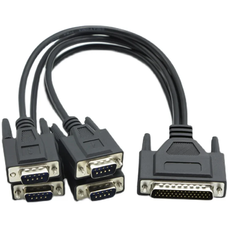 

DB44 pin to DB9 pin cable 4 Port DB9 RS-422 serial adapter cables for PCI card to 4 x RS422/485 cards