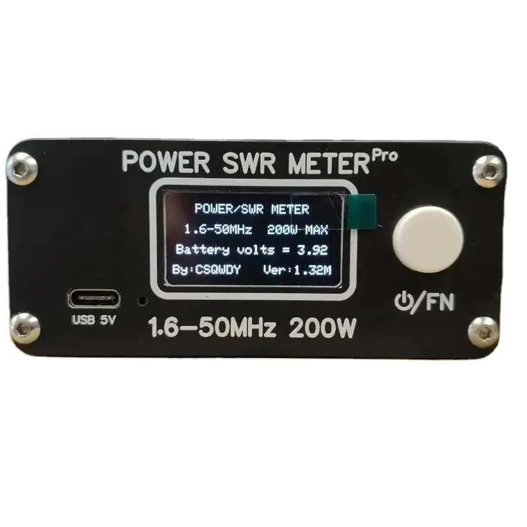 1.6-50MHz 0.5W-200W HF Shortwave Power SWR Meter Pro HF PWR SWR Meter with 1.29 Inch OLED + 50 Hours Battery - view 6