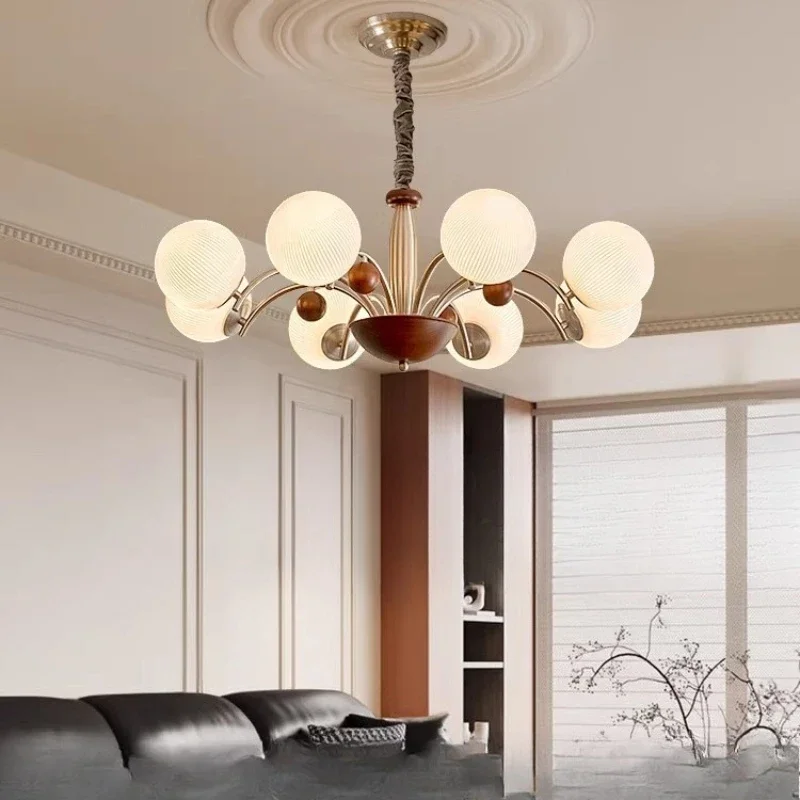 

Retro hall, main lamp bedroom antique style, Zhongshan lamps cream style bedroom magic beans