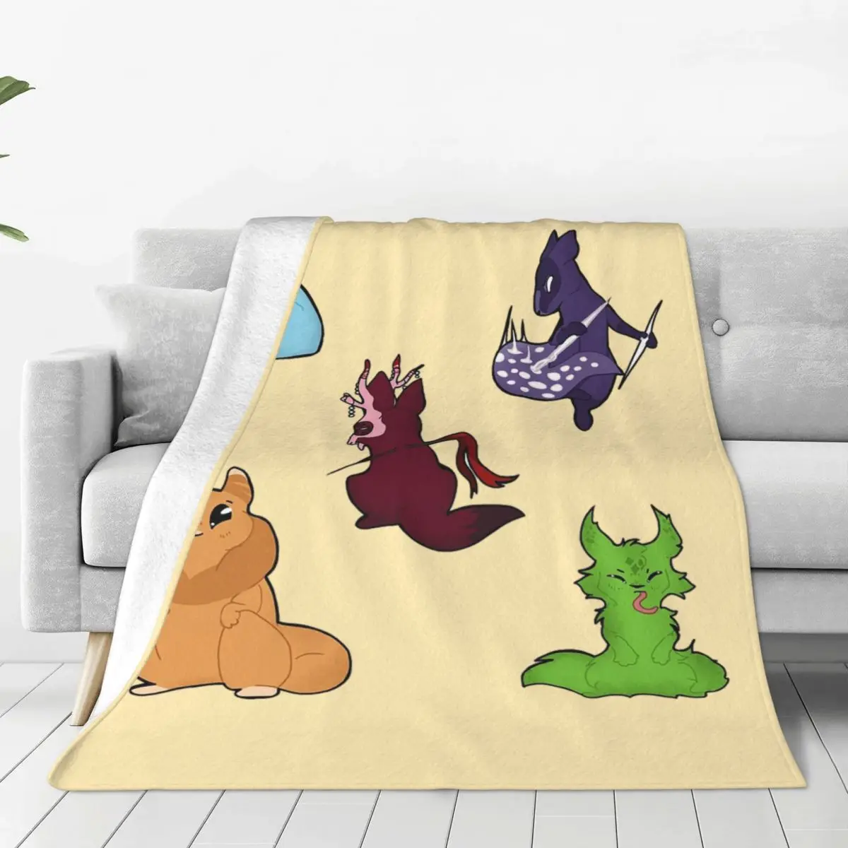 Rain World Downpour Blankets Soft Warm Flannel Throw Blanket Plush for Bed Living room Picnic Travel Home Sofa