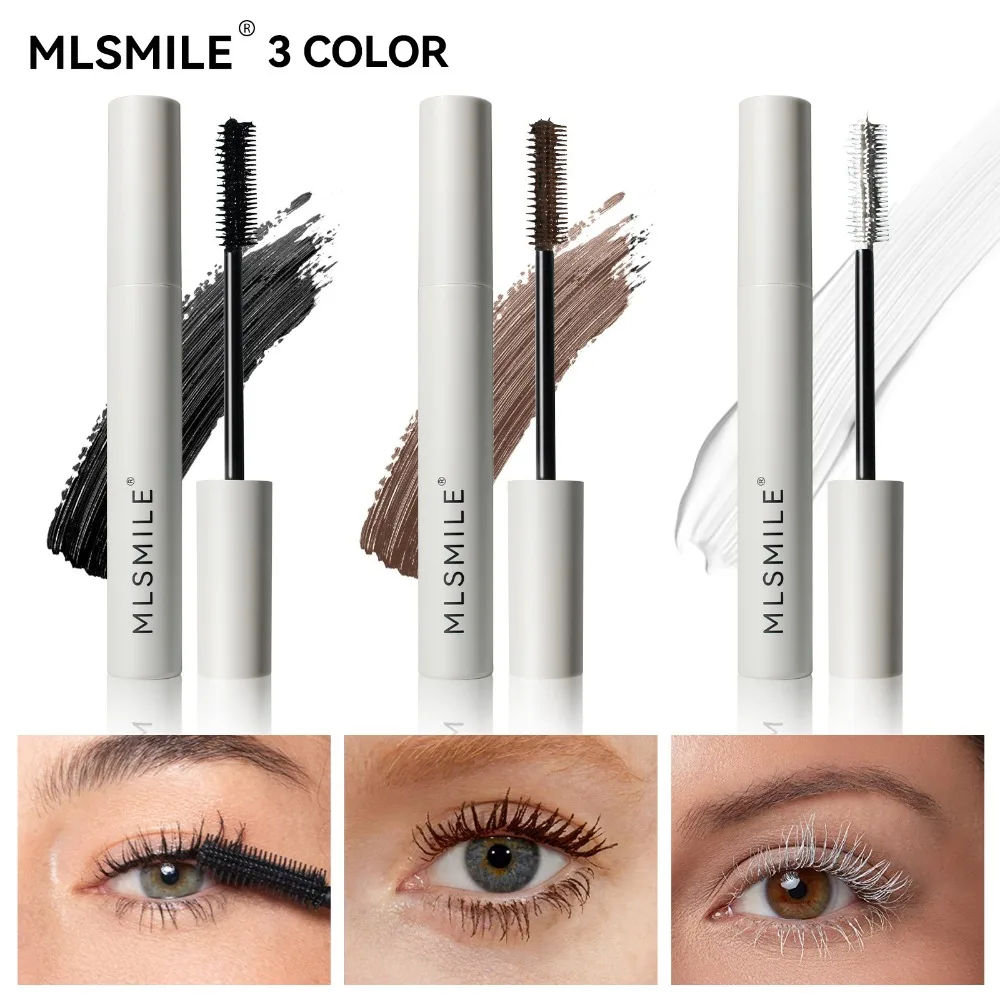 MLSMILE Ultra-fine Brush Head Mascara Lengthening Black 3D Lash Eyelash Extension Eye Lashes Long-wearing Black Color Mascara