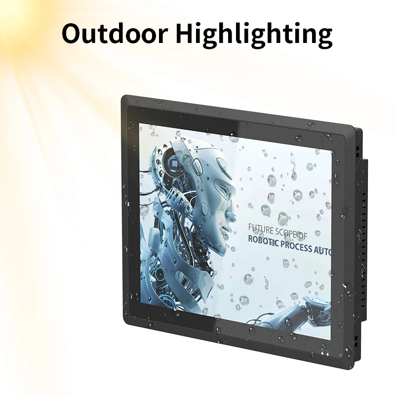 High Brightness 1000nit  10.1-21.5 Inch Embedded Touch Screen  IP65 Waterproof Industrial Touch Screen