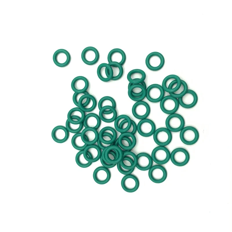 5pcs Superior FKM Fluorine Rubber O Ring CS 4mm OD60mm ~ 100mm Sealing Gasket Insulation Oil High Temperature Resistance Green