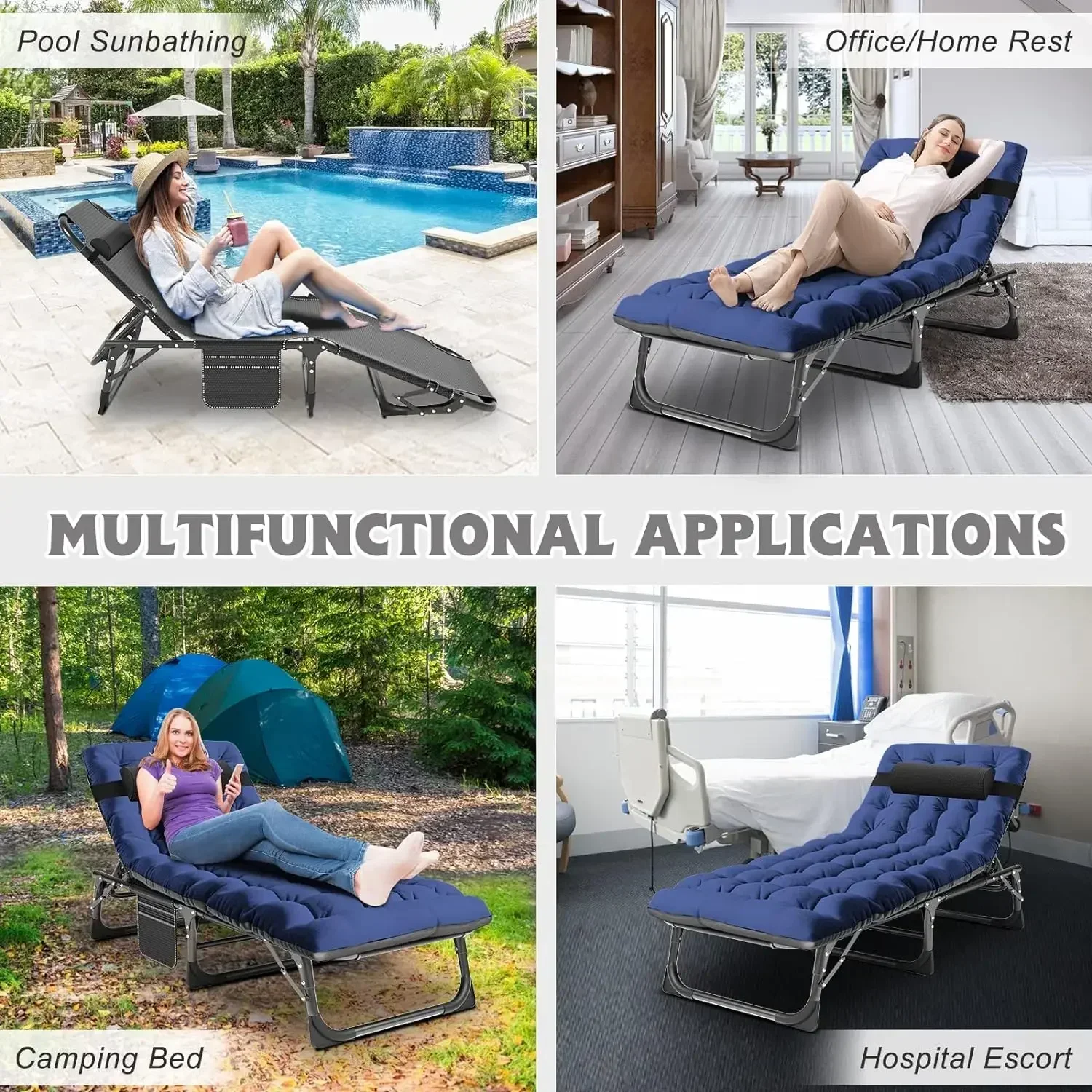 في الهواء الطلق المعادن التخييم المهد المحمولة المحمولة كرسي صالة كراسي مخيم سرير خيمة قابلة للطي السرير الشاطئ نزهة المشي لمسافات طويلة النوم المهد #3