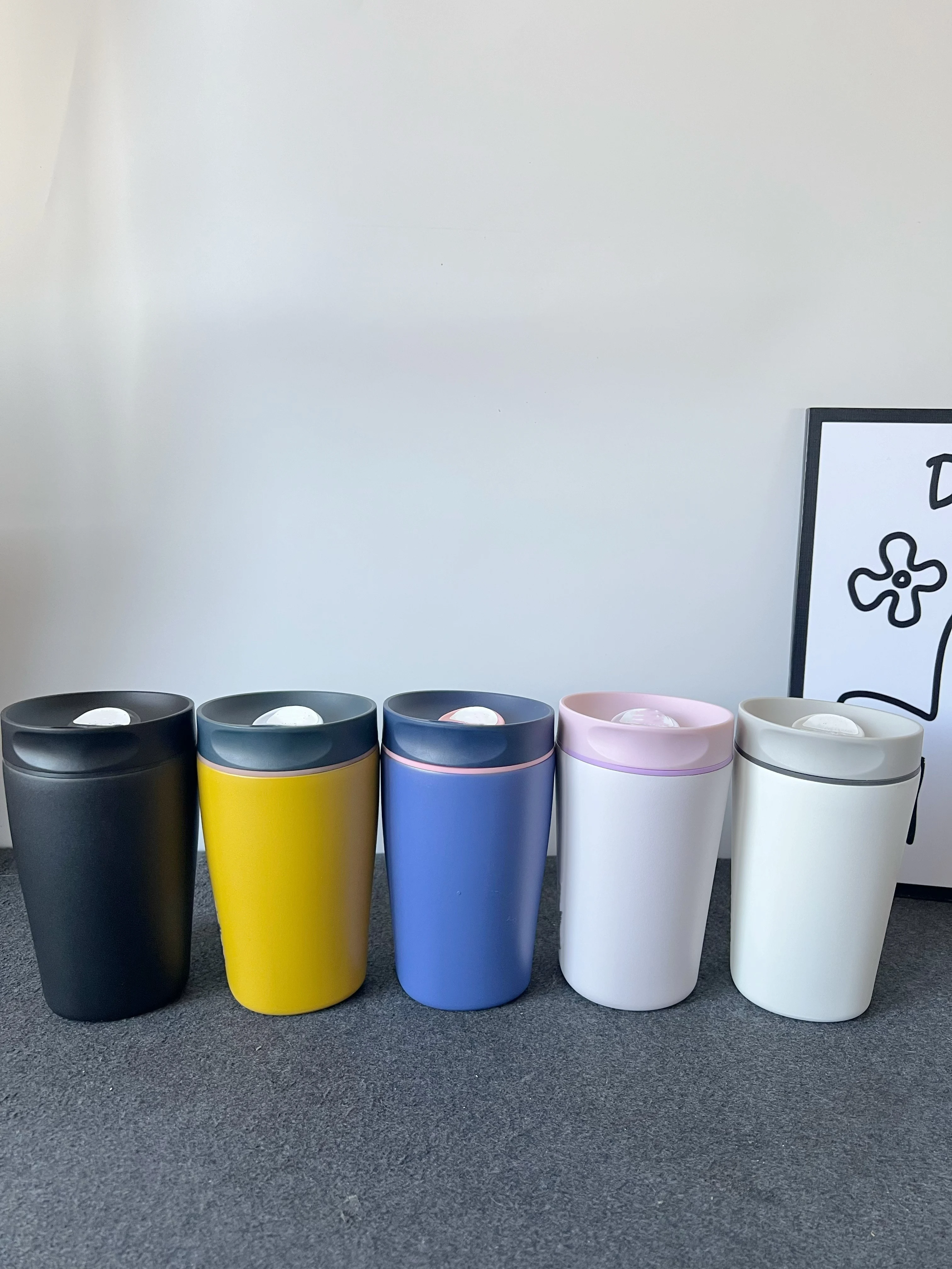 

12oz Stainless Steel Insulated Cup, Direct Drinking Cup, Coffee Cup, Car Water Cup, Handheld Cup, Sports Water Cup