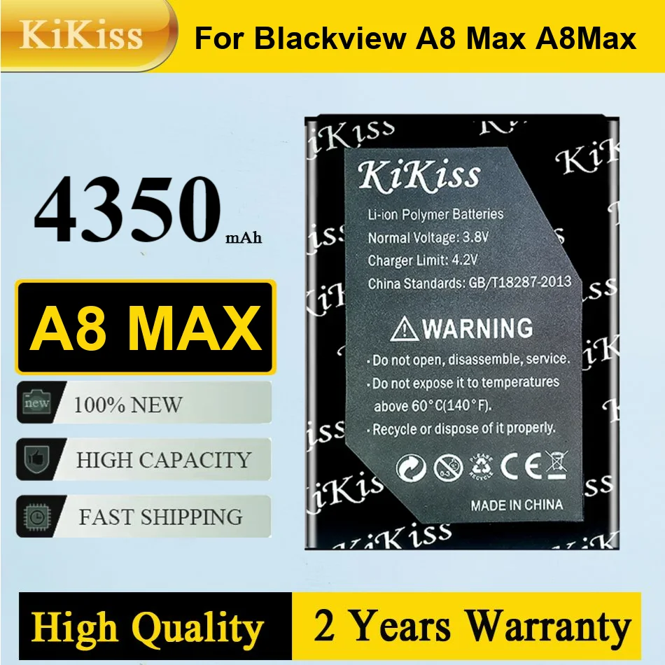 

Аккумулятор A8 Max 4350 мАч для мобильного телефона Blackview премиум-класса с быстрой зарядкой