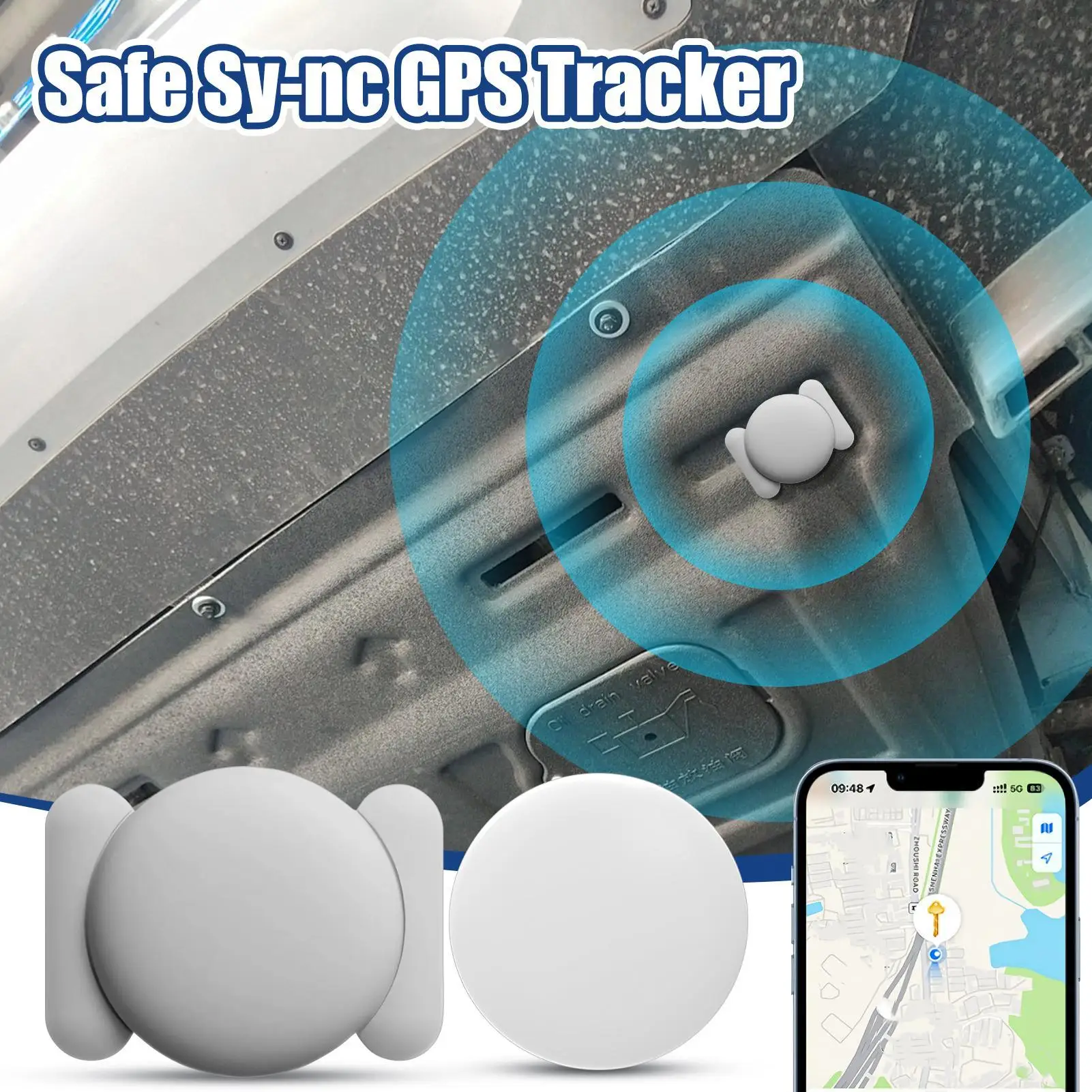 

Magnetic GPS Tracker for Vehicles Waterproof Car Tracker with Magnetic Case Cell Phone Supplies for Valuables Vehicles Backpack