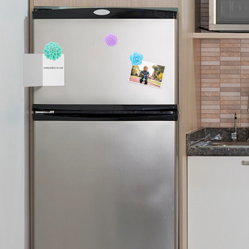 

10Pcs Flower Shape Magnetic Fridge Magnets Creative Refrigerator Decoration Kitchen Sticker Home Ornament Fridge Magnets