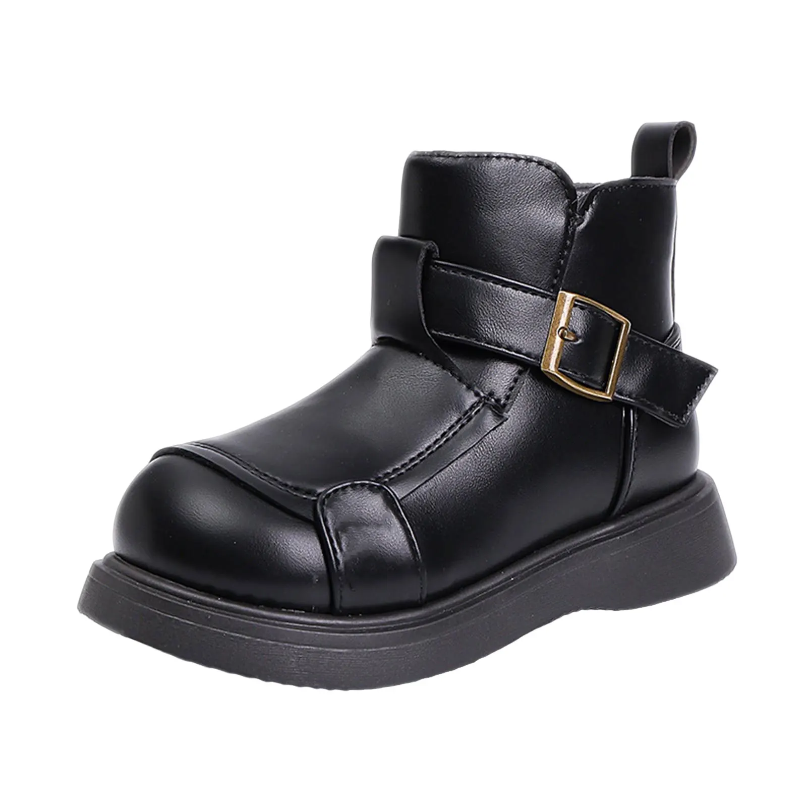 

Ботинки для девочек-ковров, плюшевые толстые ботильоны для девочек, детские ботильоны среднего и большого размера, модные ботинки для девочек, размер 1.