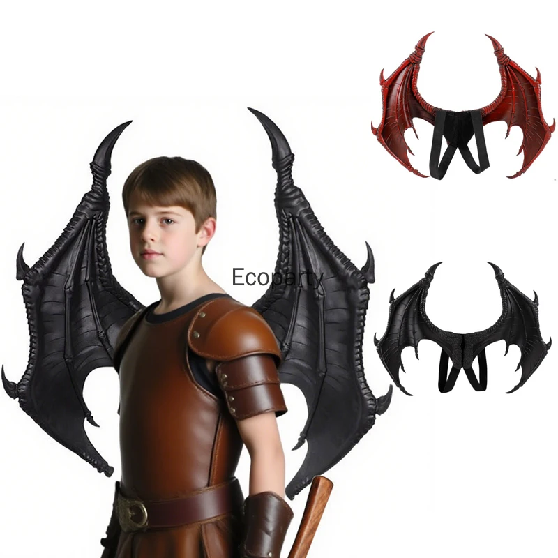 Kids Halloween Dragon Wing Decoratie Props Demon Dragon Wings Cosplay Kostuum voor Jongens Meisjes Kinderen Mardigras Kerstcadeau