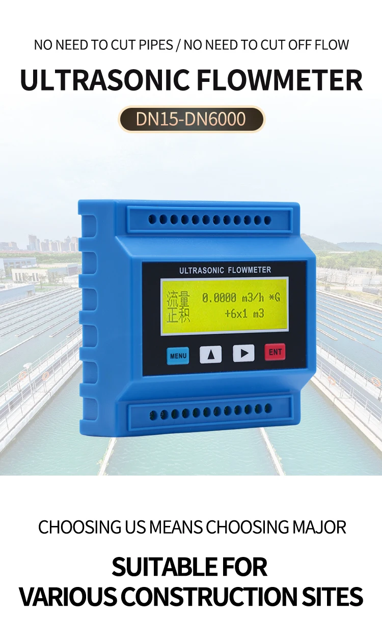 Medidor de calor con caudalímetro ultrasónico Modular, precio del transductor de flujo con abrazadera, TM-1 y CT-1, DN50-DN700 TUF-2000M