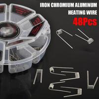 48 Pcs/Set 8-in-1 Resistance Wire Iron Chromium Aluminum Heating Wire Multifunctional Heat Resistant Support Wire Preformed Coil
