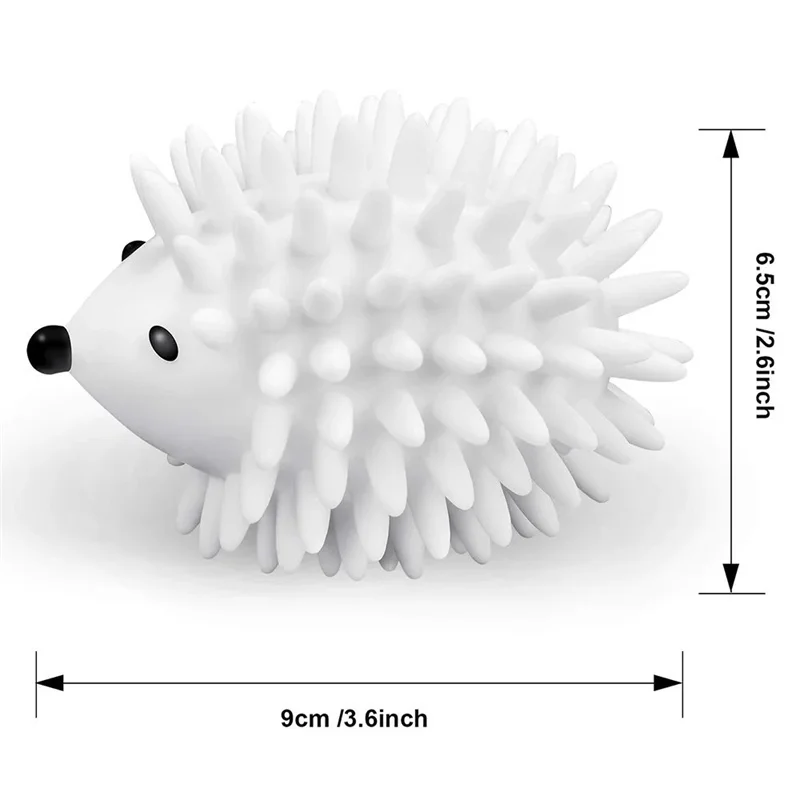 1/2/4PCS Silicone Hedgehog Cleaning Balls Reusable Anti-tangle Stain Removal Laundry Balls Laundry Sticky Lint Cleaning Balls