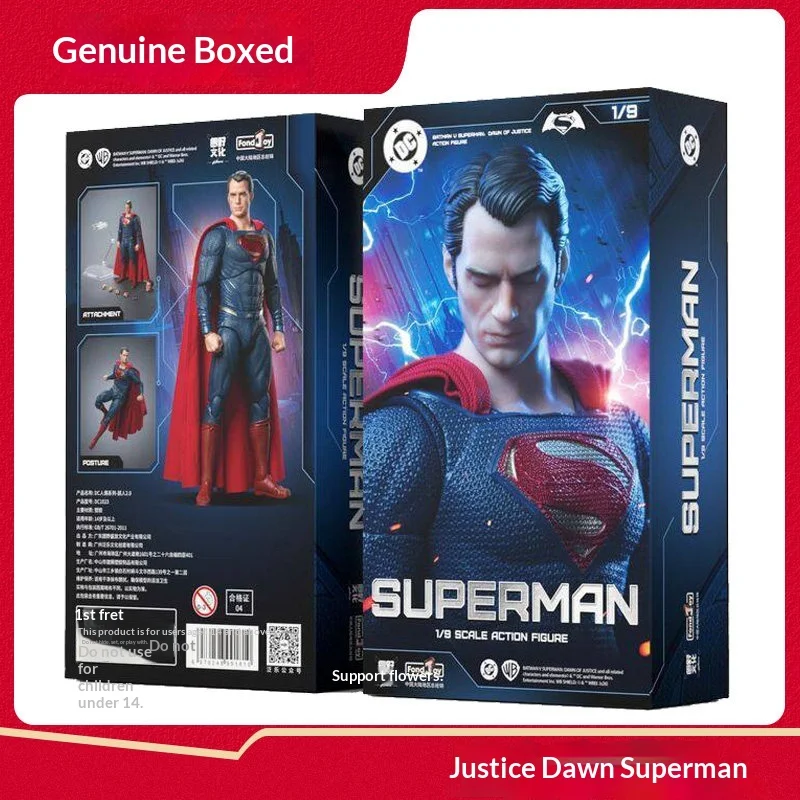 Fondjoy DC Superman Action Figure One Ninth Scale Articulated Collectible Official Licensed Batman V Superman Dawn Of Justice view 2