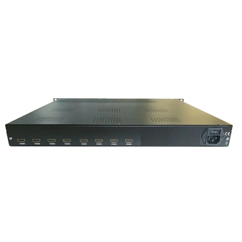 8-Channel HD IP Video Encoder H264/MPEG-4 UDP/RTSP Live Streaming for Input Web NMS Management Adding Graphics Subtitle TV