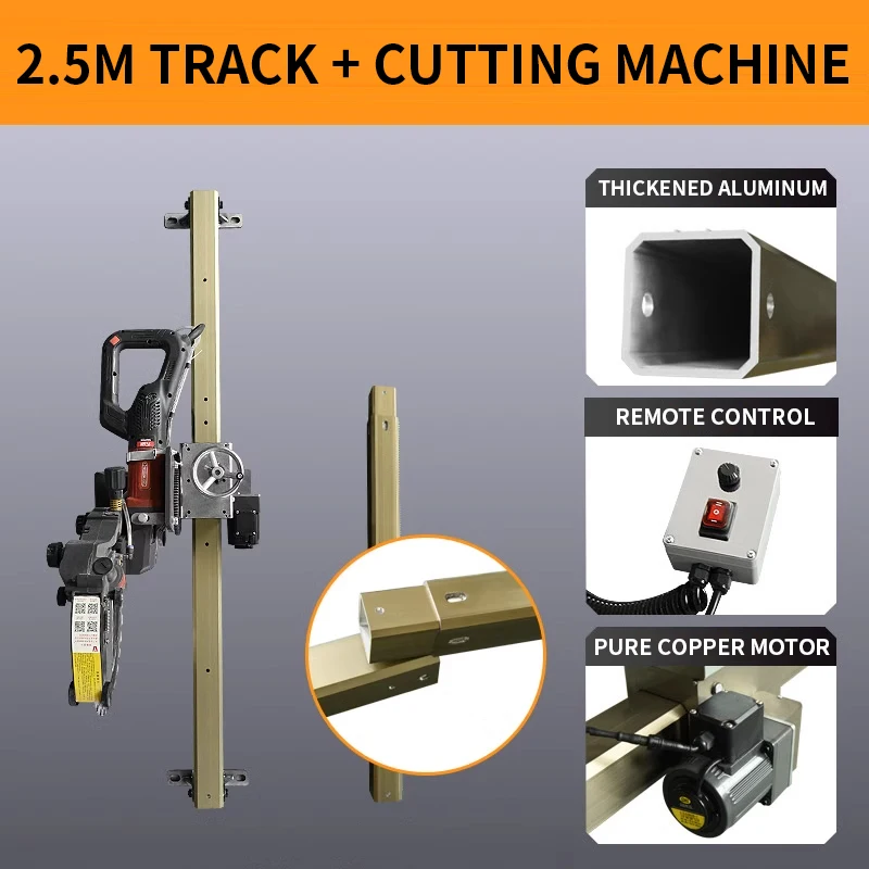 Single Track Beton Automatische Säge Ziegel Cutter Kreissäge Wand Schlitzen Vergroffen mit Sägeblatt und Rollrolle